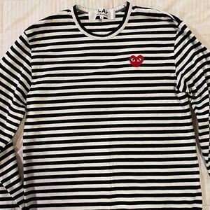 Play Comme Des Garçons striped long sleeve